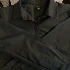 Black button down shirt